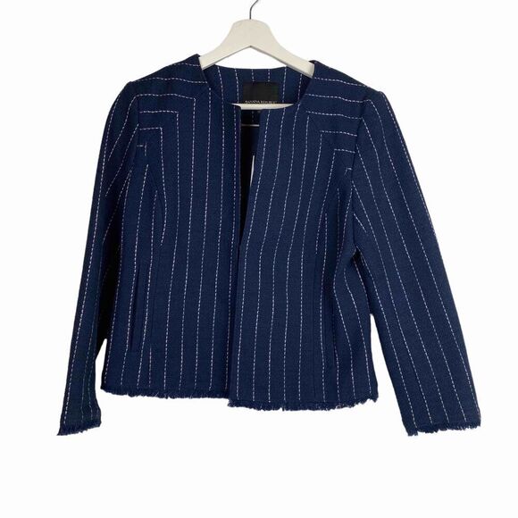 Banana Republic Boucle Textured Open Front Jacket size 6  NEW - Picture 1 of 11